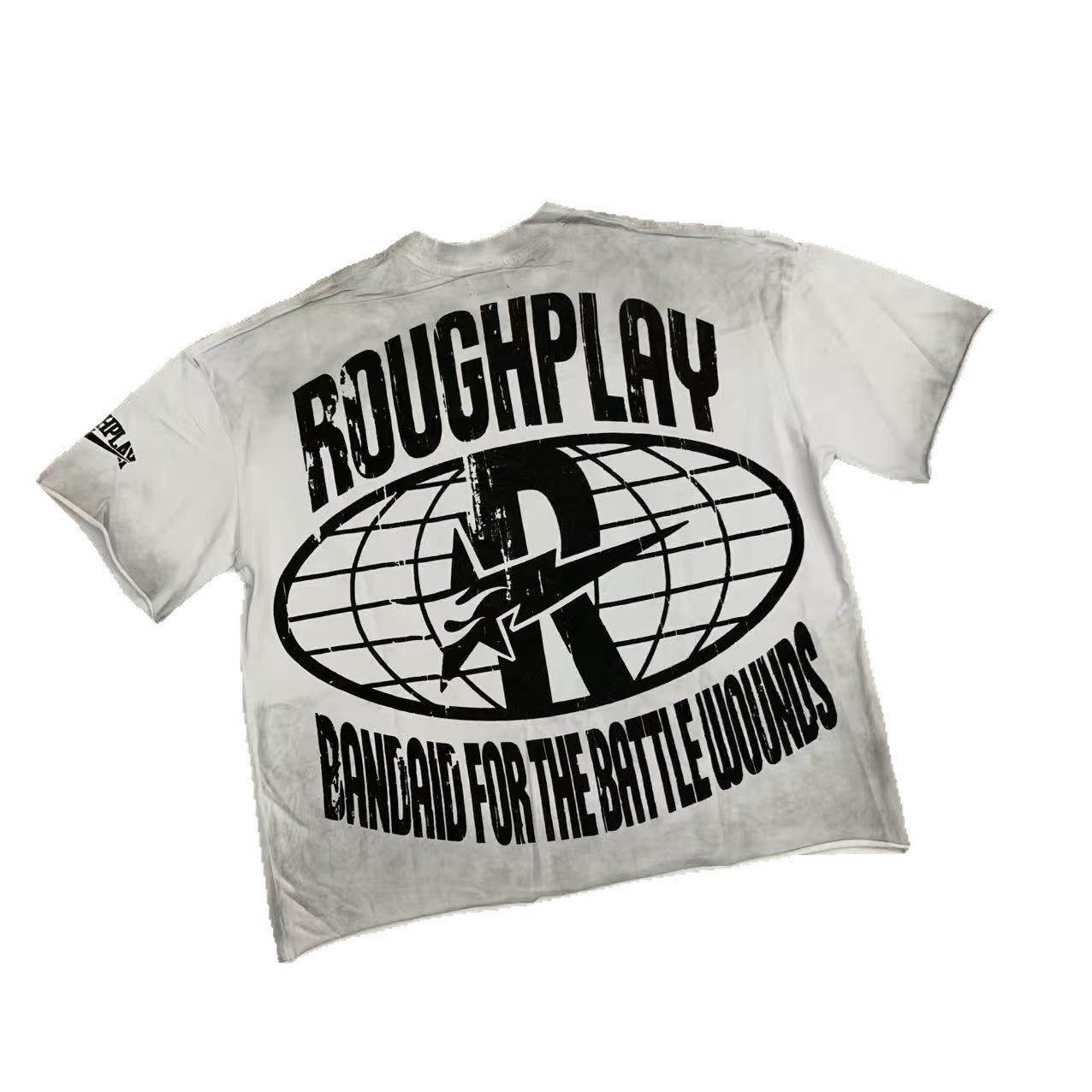 RoughPlay NYC Distressed Rhinestone Graphic Tee
