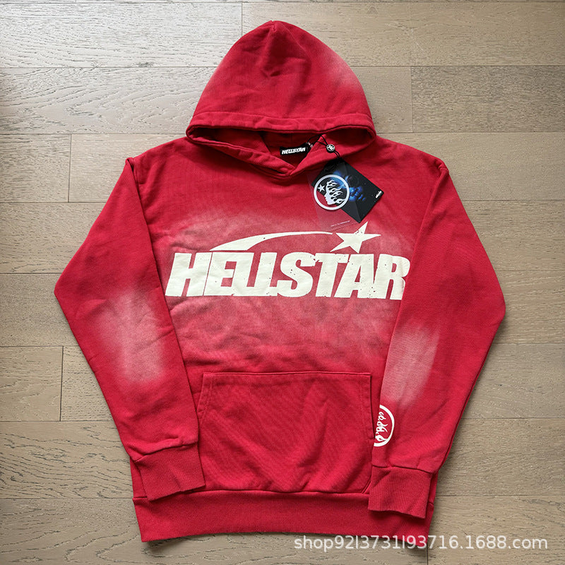 HELLSTAR NFC Washed Vintage Oversized Hoodie — Unisex Streetwear