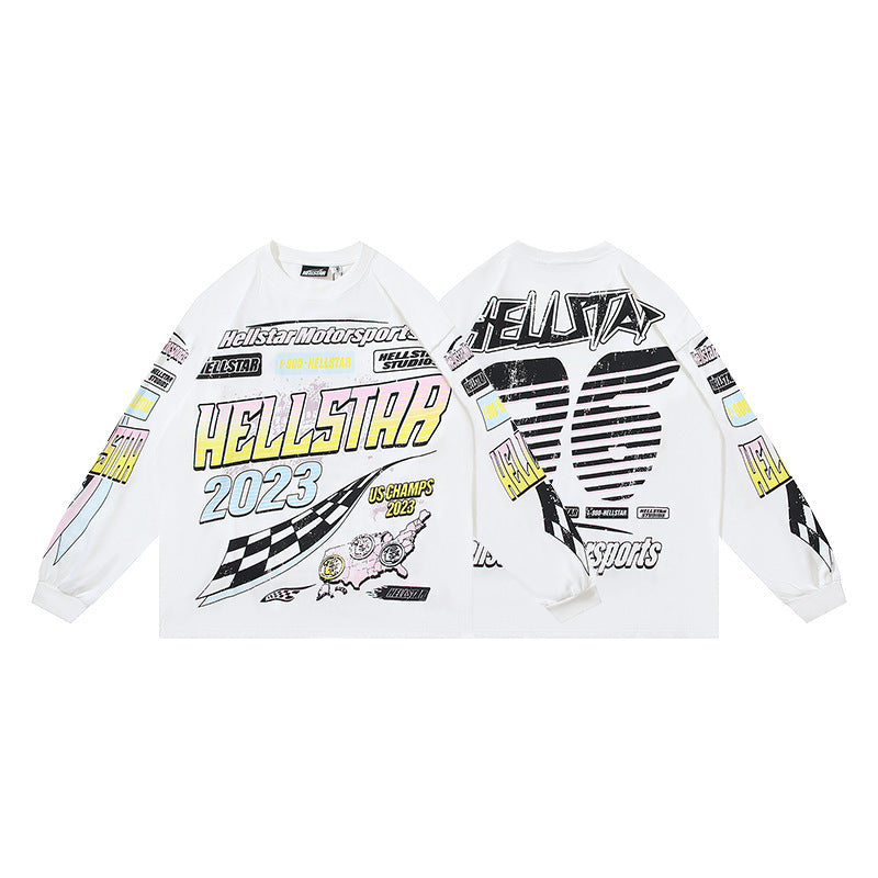 Hellstar Streetwear Oversized Long Sleeve Tee – Unisex